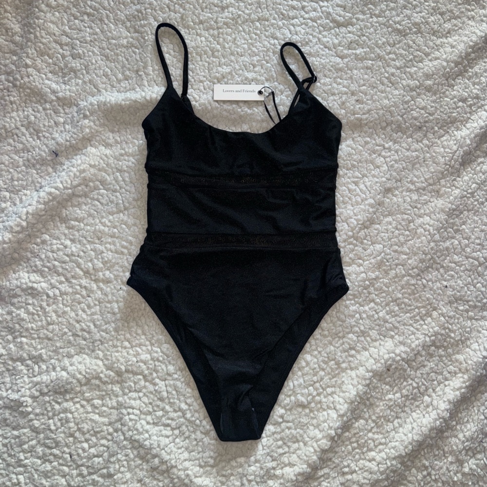 Lovers + Friends Black Swimsuit SZ S